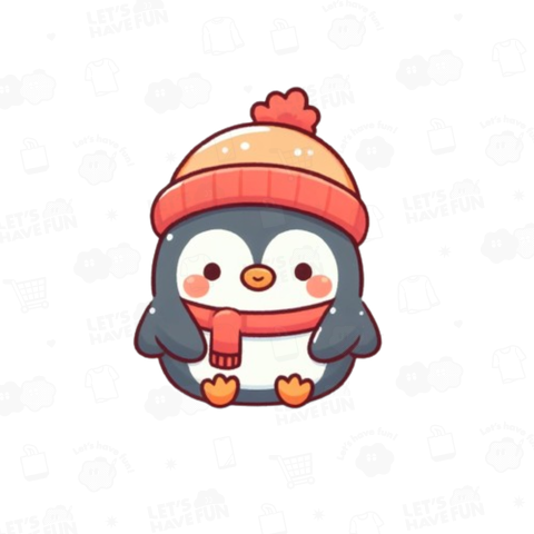 Penguin in a hat(帽子を着けたペンギン)