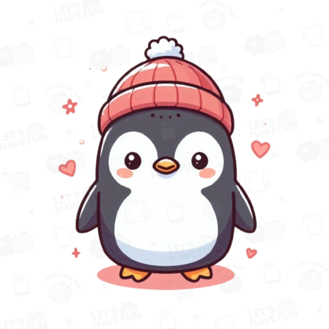 Penguin in a hat(帽子を着けたペンギン)