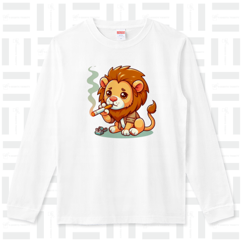 Cigarette-smoking lion(タバコ吸うライオン)