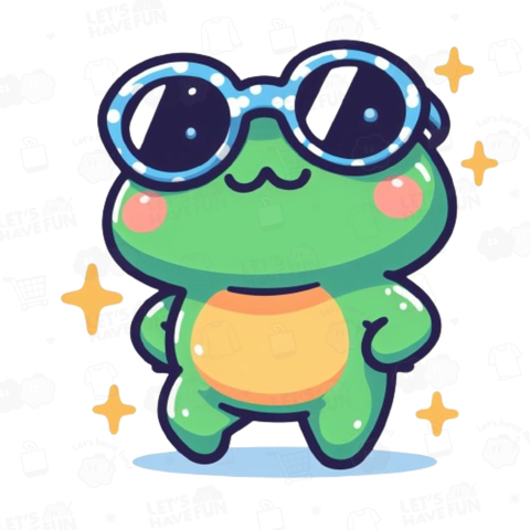 Frog with sunglasses(サングラスをかけた蛙)