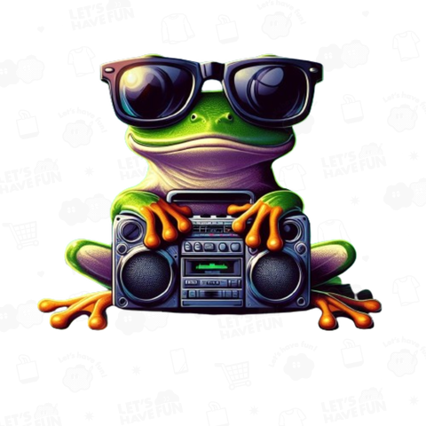 Frog with sunglasses(サングラスをかけた蛙)