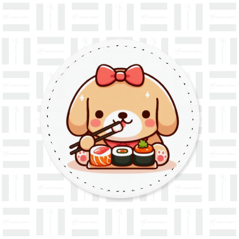 Sushi eating dog(寿司食べる犬)