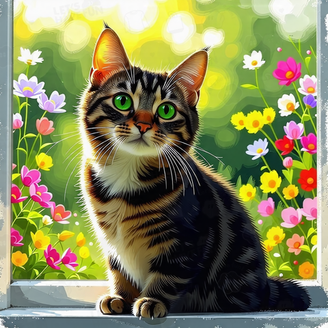 見つめる猫
