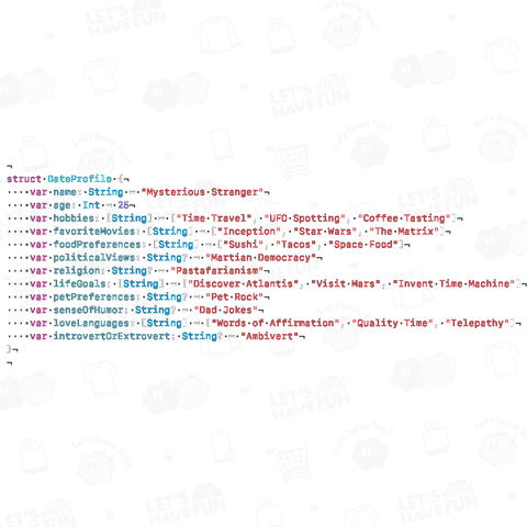 Mysterious Date Profile