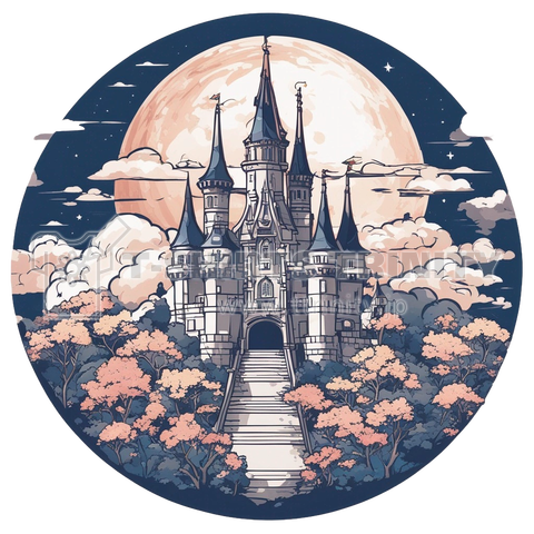 城と月「Castle and Moon」