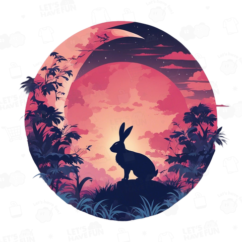 兎と月「rabbit and moon」