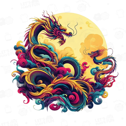 竜と月「dragon and moon」