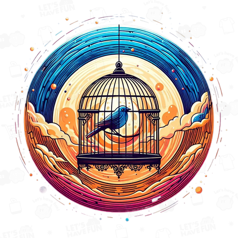 鳥かごと月「birdcage and moon」