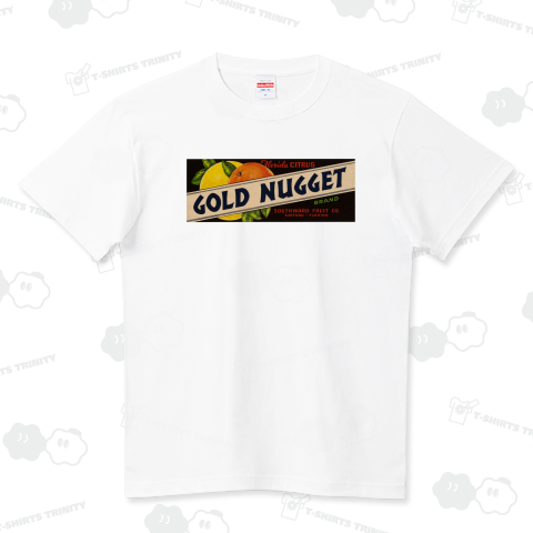 Gold Nugget Brand Citrus Label ハイクオリティーTシャツ(5.6オンス)