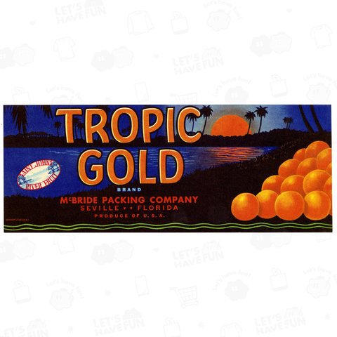 Tropic Gold Brand Orange Label