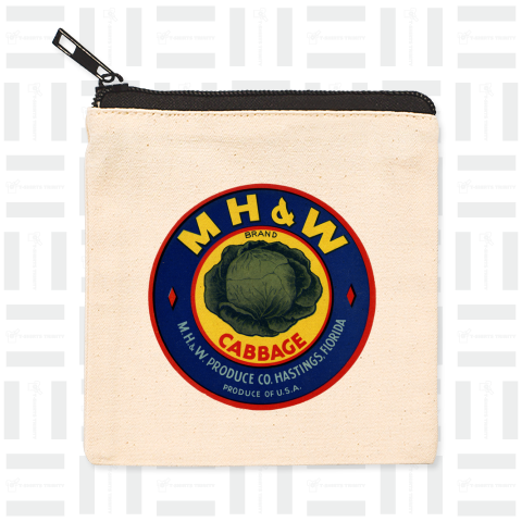 M H and W Brand Cabbage Label