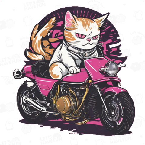 チョイ悪バイク猫