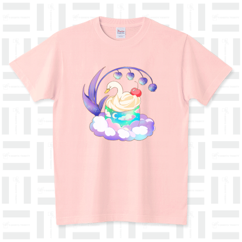 夢色スワン スタンダードTシャツ(5.6オンス)