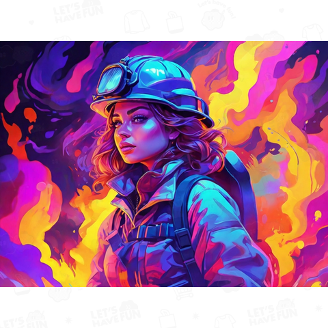 Fire fighter girl【消防士】