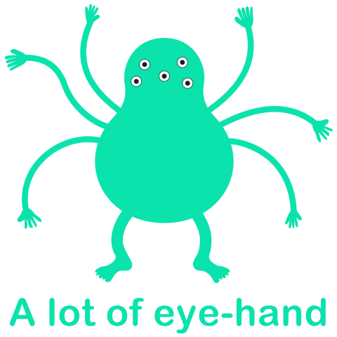 A lot of eye-hand