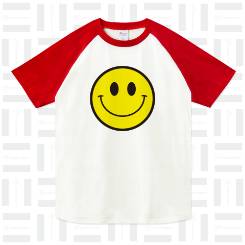 ニコちゃんマーク（ラグランTシャツ）|デザインTシャツ通販【Tシャツ ...