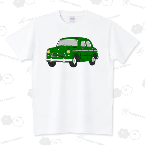 クラシックカー(緑) スタンダードTシャツ(5.6オンス)