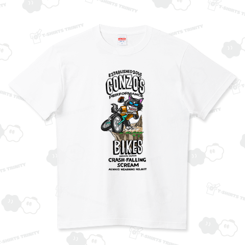 Gonzo's signature "Drift Cat" ハイクオリティーTシャツ(5.6オンス)