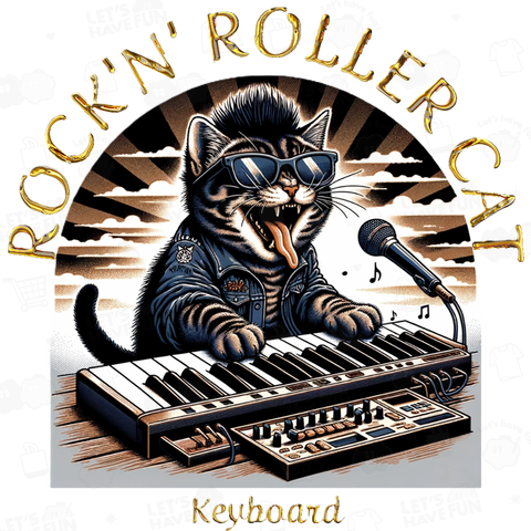 ロックンロール猫シリーズ キーボード猫
