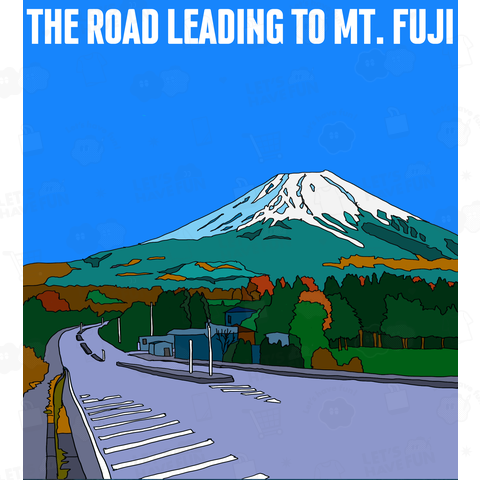 富士山へむかう道