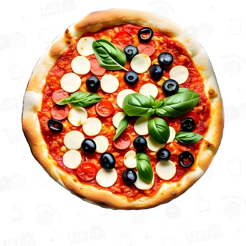 ピザ食べる?(濃色用)