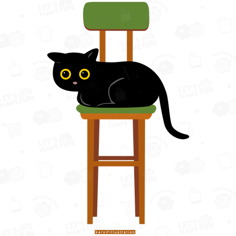 デザインにゃんこシリーズ ネコと椅子