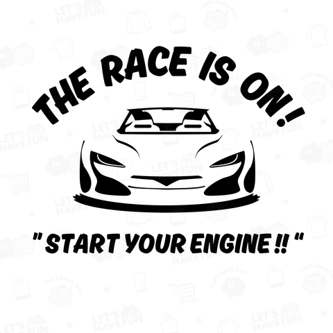 " THE RACE IS ON !! "  さぁ レースの始まりだ。