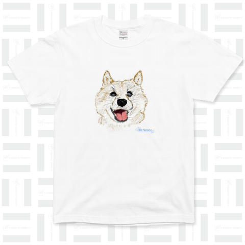 Uchinoco うちのこ 柴犬 スーパーヘビーTシャツ(7.4オンス)