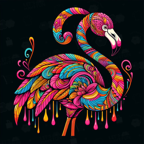 Psychedelic Flamingo02