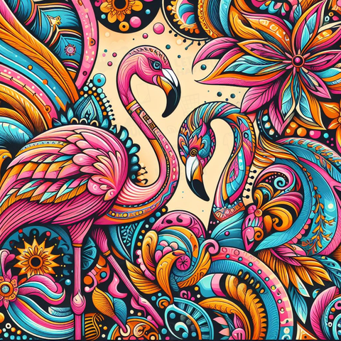 Psychedelic Flamingo03