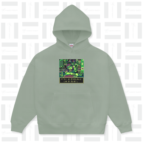 Pixelart graphic “武器防具屋のオッサン” (Gaming-green) 服用