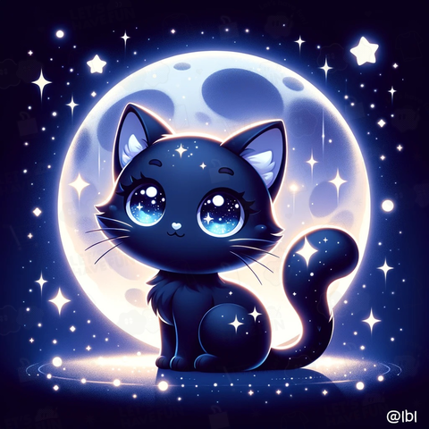 月夜と黒猫