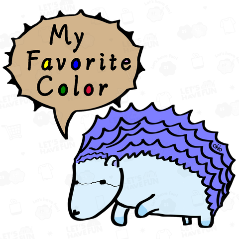free colored animals~ハリネズミver~