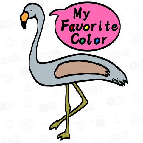 free colored animals~フラミンゴver~