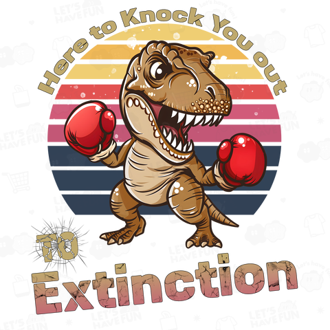 絶滅までKOをするティラノサウルス