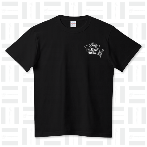 ELBOWROOM_01BLACK ハイクオリティーTシャツ(5.6オンス)