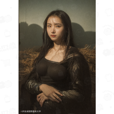 現代のモナリザ風美女