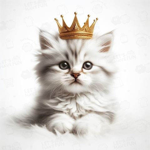 王冠をかぶった子猫 A