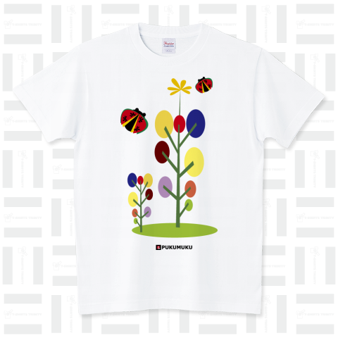 ladybug and  flower スタンダードTシャツ(5.6オンス)