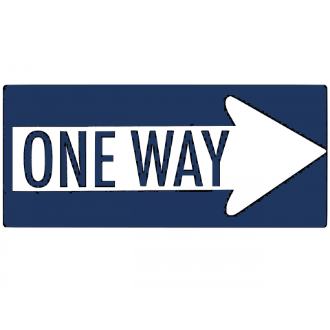 one way