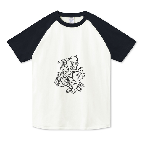 浮世絵風イラスト 走る男 デザインtシャツ通販 Tシャツトリニティ