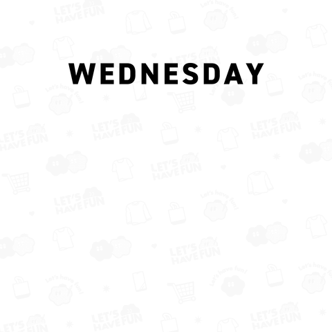 水曜日Tシャツ