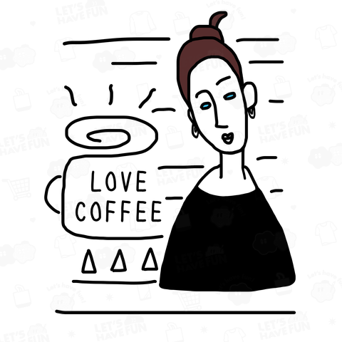 コーヒーが好きな女性