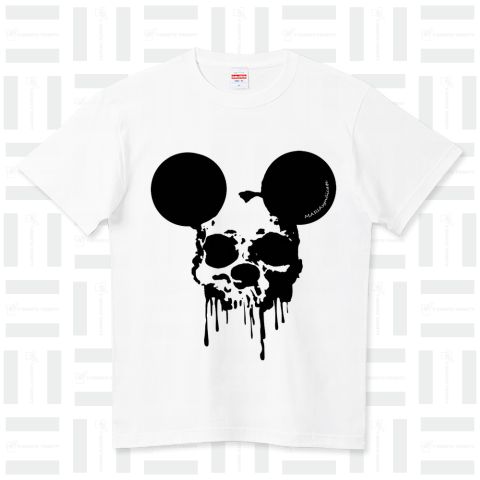 【CIVARIZE】日本製 アニマルスカルプリントビッグTシャツ 44 ロック