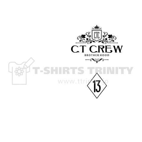 CT CREW / Vintage Logo WH系