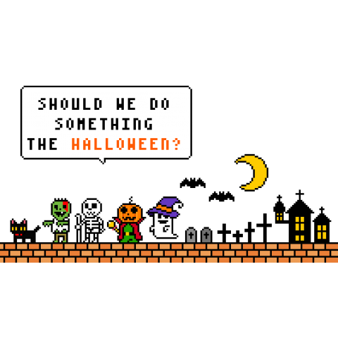 ハロウィーンモンスターズ(ドット絵)