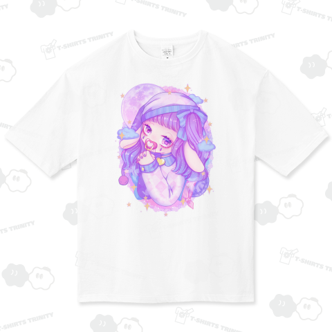 不眠うさぎ ビッグシルエットTシャツ(5.6オンス)