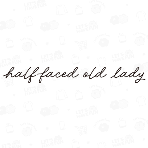 half-faced old lady(半顔おばさん)