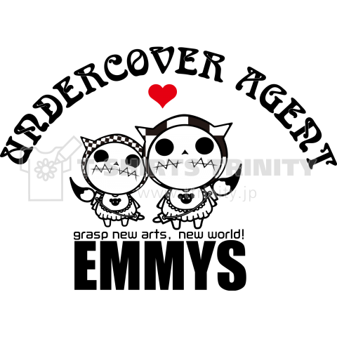 ひみつきちのTシャツ「EMMYS-01H」