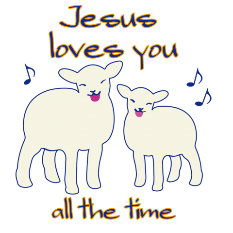 JESUS LOVES YOU #3 sheep